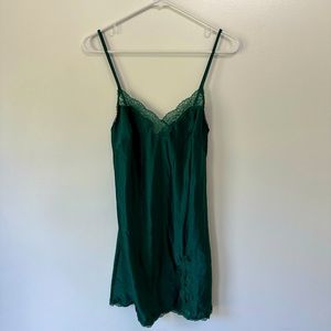Victoria’s Secret Deep Green Silky Nightgown, size Small